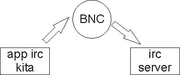 ilustrasi IRC dengan BNC