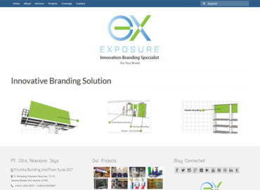 Exposure Branding company profile website development