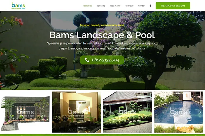 bamslandscape company profile website development