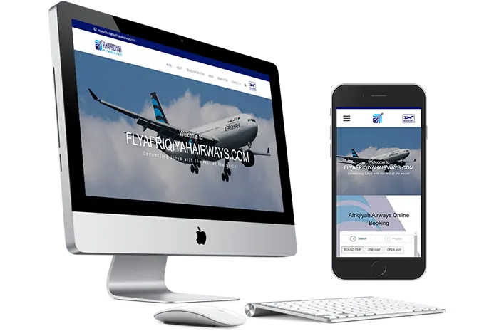 Fly afriqiyah airways website development