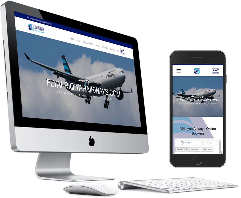 fly afriqiyah airways - kotabatu network website development